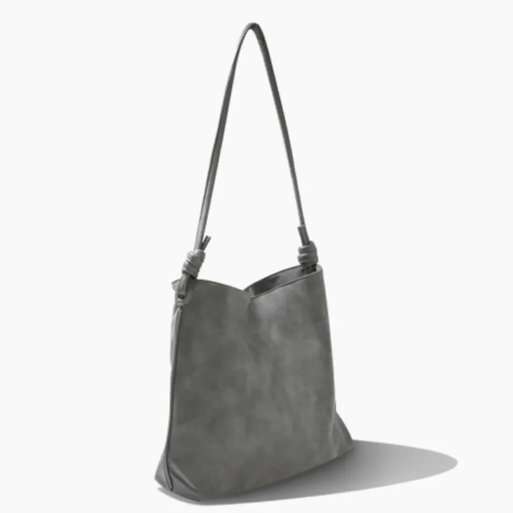 NWT 8 Other Reasons Betsey Slouch Tote Cold Shoulder Bag Stone OS